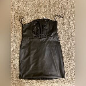 Faux Leather Dress (plus size)